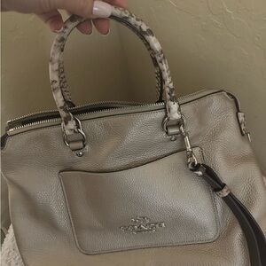 Coach Shimmering Gold Satchel